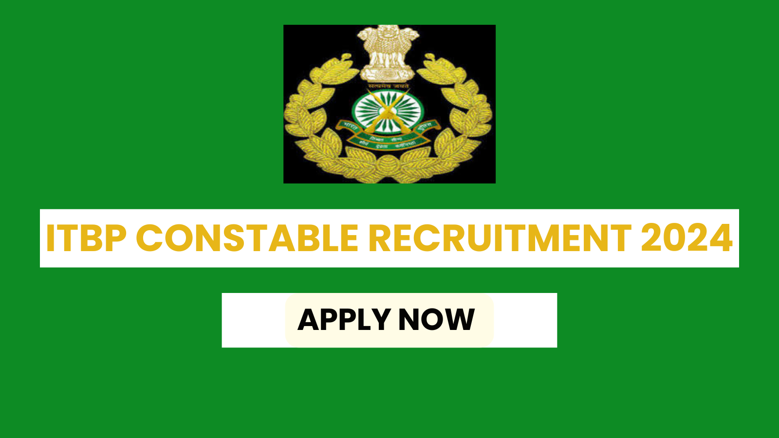 ITBP Constable Recruitment 2024